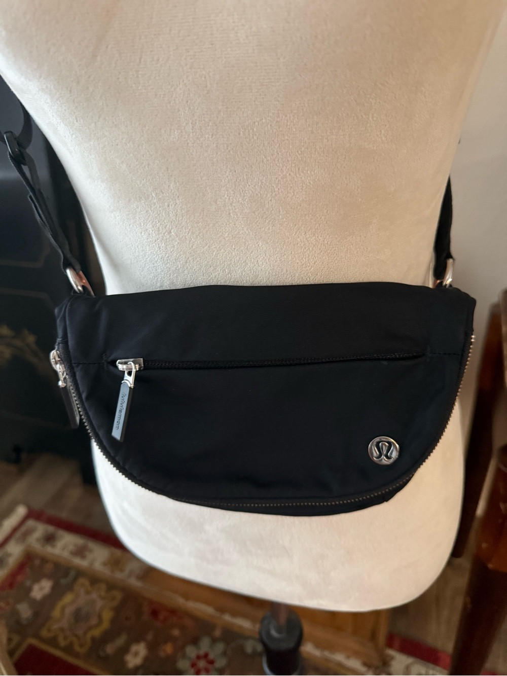 lululemon athletica cross body Bag with Silver Hardware